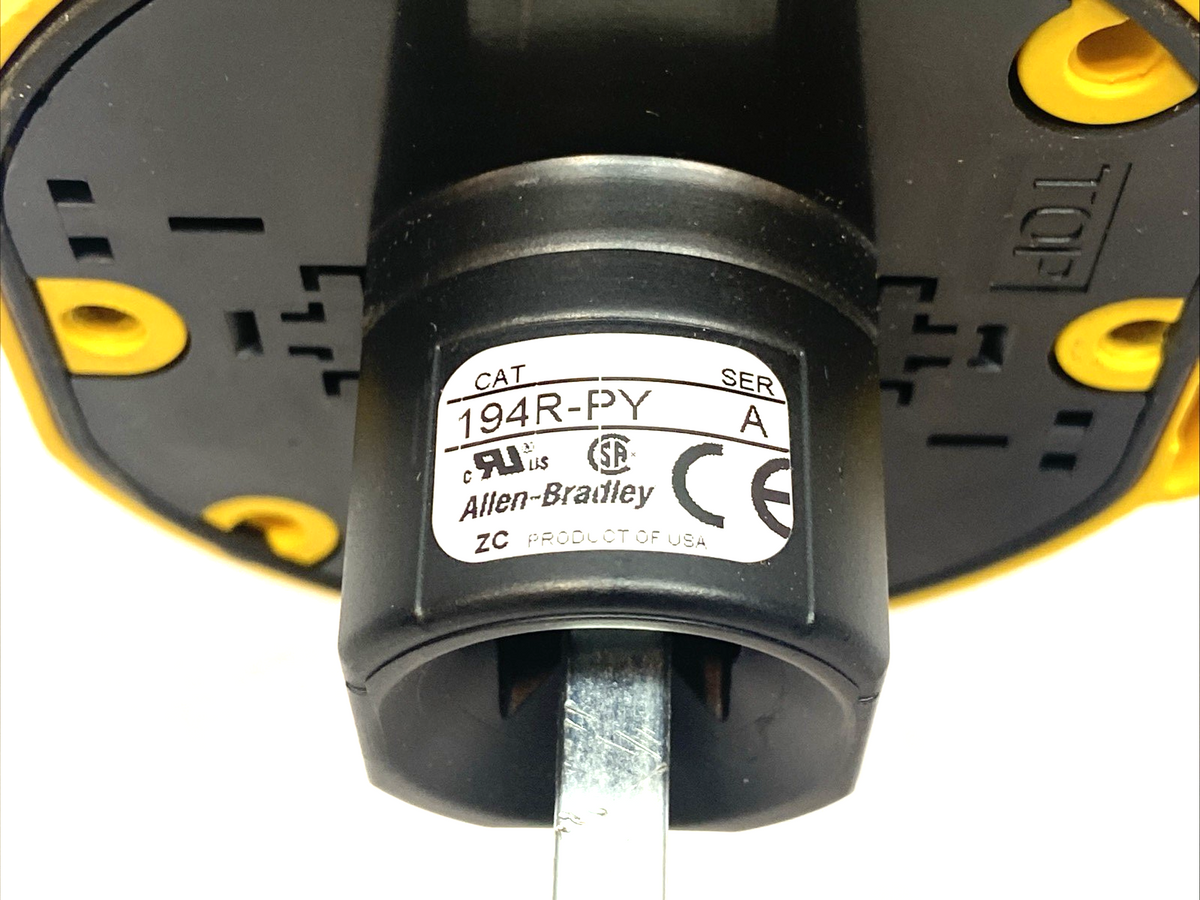 Allen-Bradley 194R-C30-1753 Ser. A Disconnect Switch 3-Pole w/ 194R-PY Handle - Maverick Industrial Sales