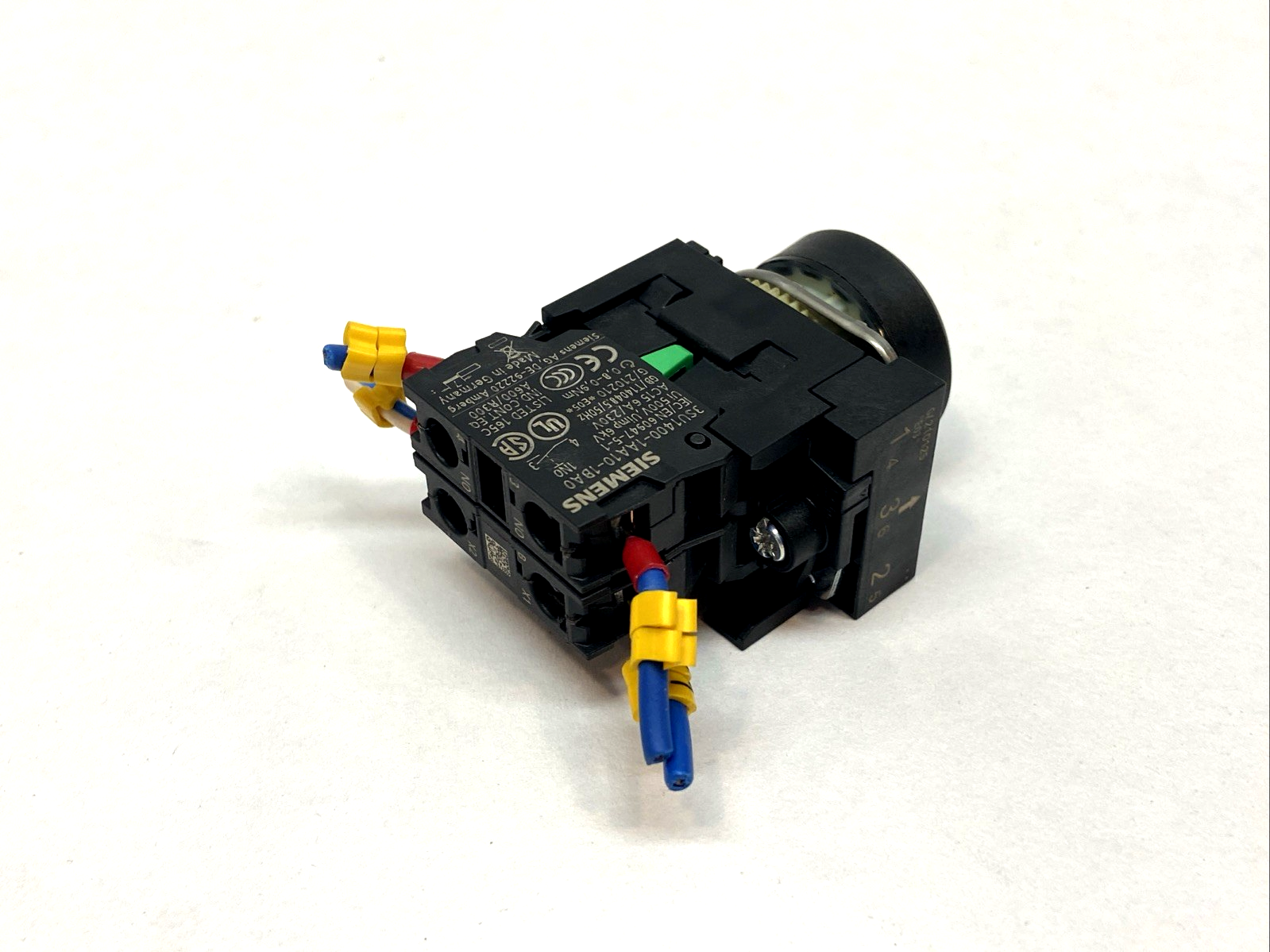 Siemens 3SU1106-0AB50-1BA0 Illuminated Blue Pushbutton 22mm 230V 1NO - Maverick Industrial Sales