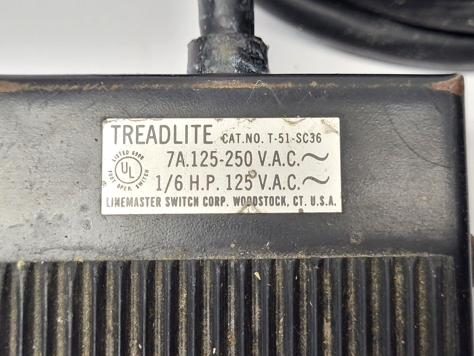 Linemaster Treadlite T-51-SC36 Foot Pedal Switch - Maverick Industrial Sales