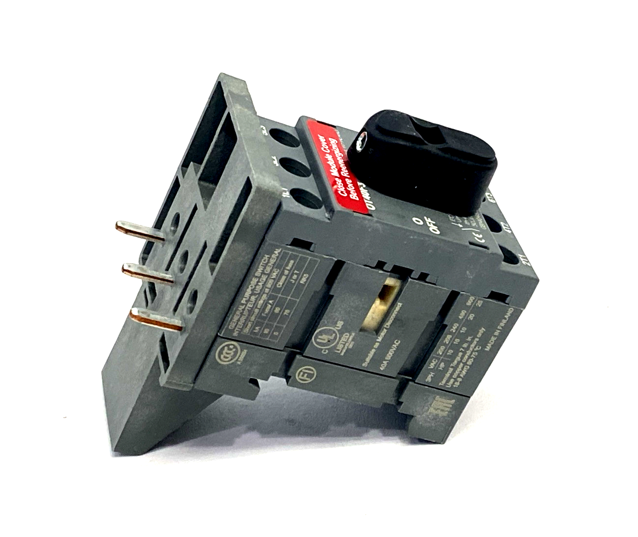 ABB OT40F3 Disconnector Switch 3P 40A 600VAC - Maverick Industrial Sales