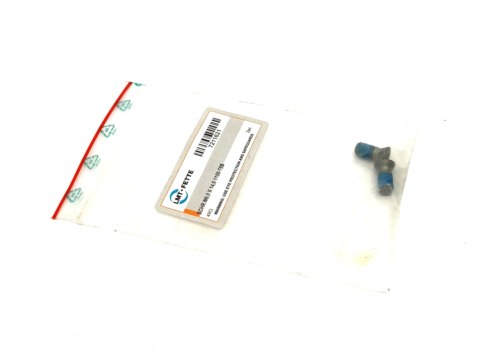 LMT Fette 7211621 Indexable Screw Set SCHR.M6,0X14,0 1150-75B - Maverick Industrial Sales
