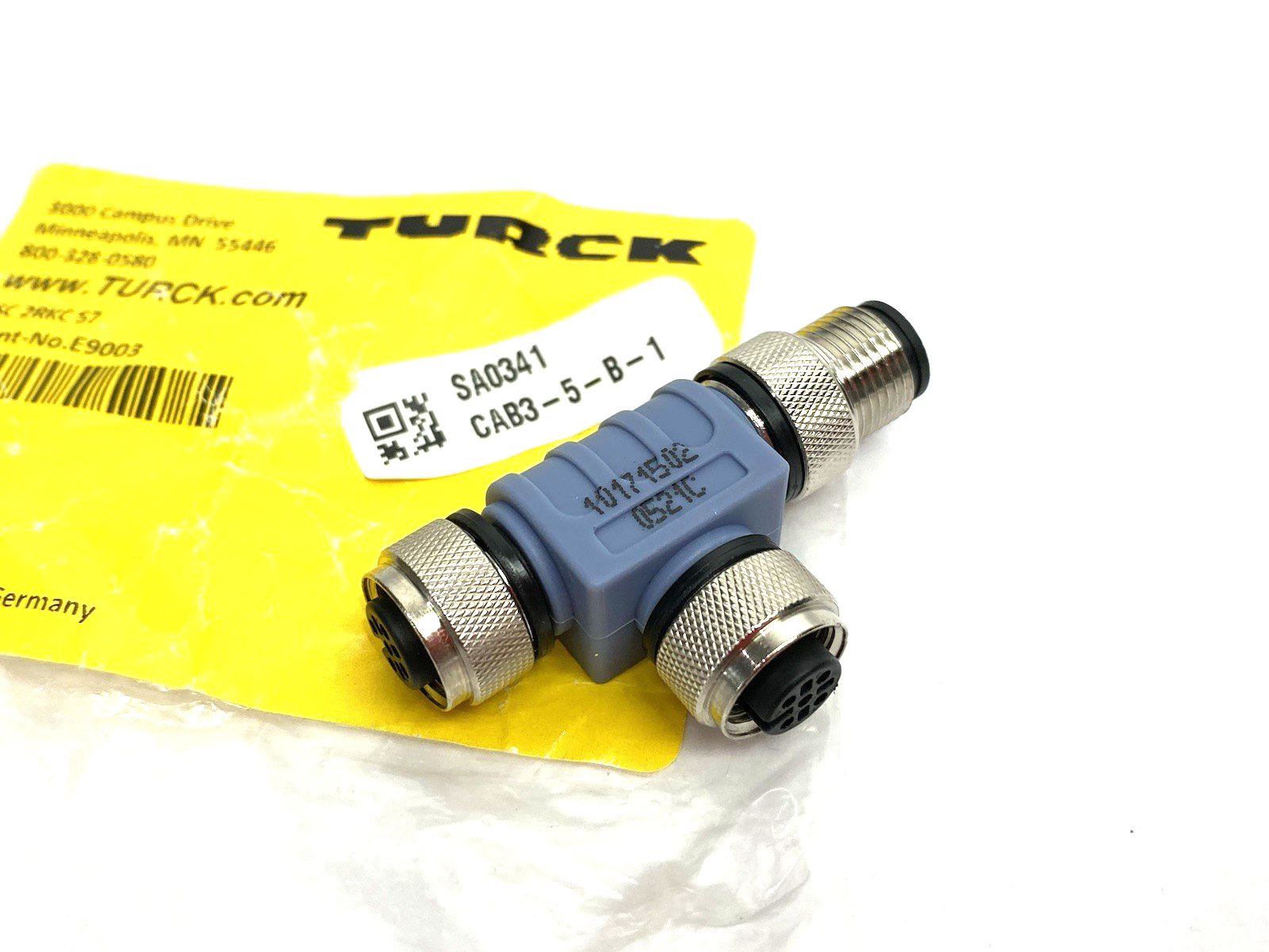Turck RSC 2RKC 57 Eurofast DeviceNet™ Cable Connector Tee, M12, E9003 - Maverick Industrial Sales