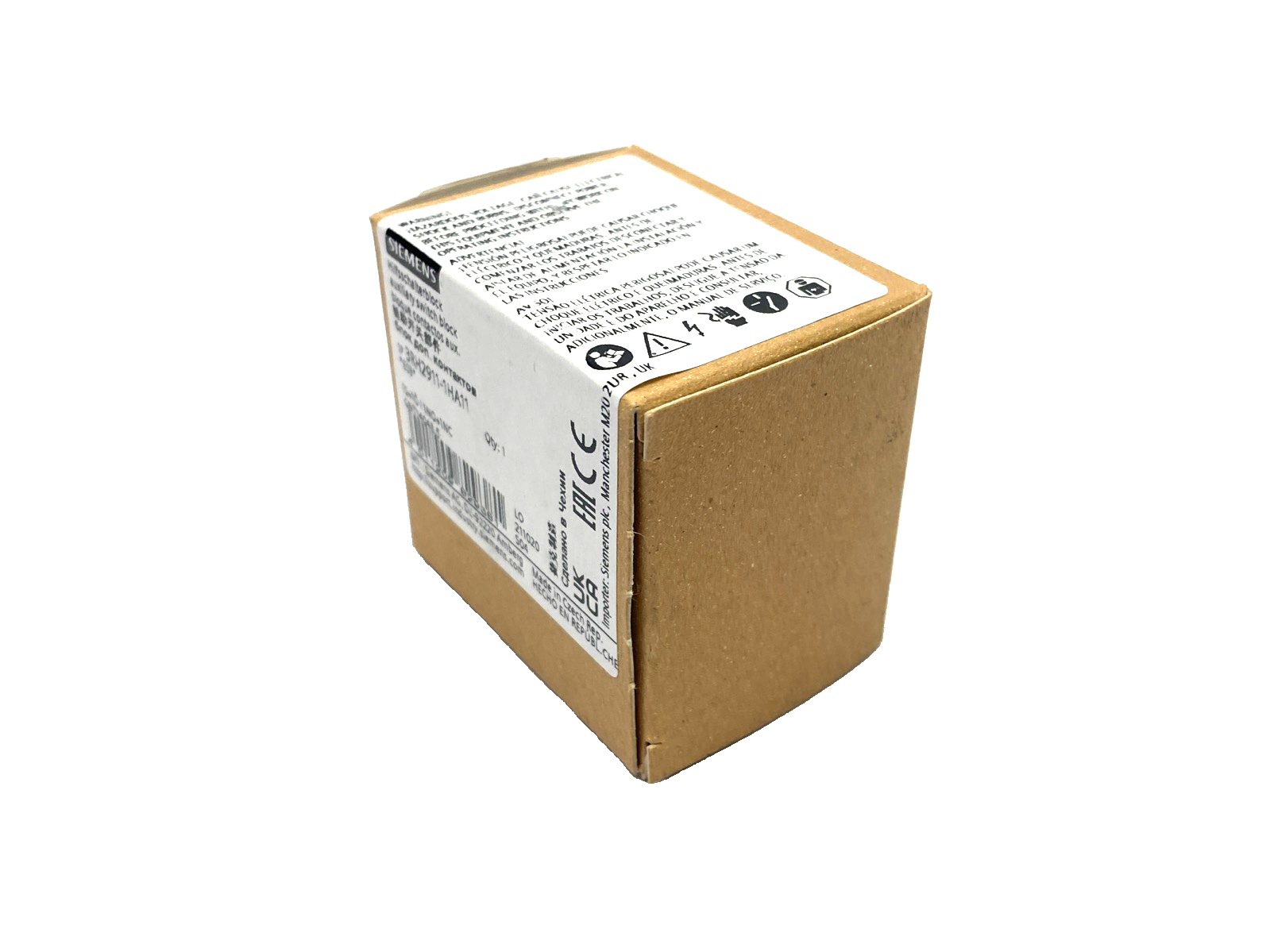 Siemens 3RH2911-1HA11 Auxiliary Switch Block 1 NO + 1 NC, For 3RT2 & 3RH2 - Maverick Industrial Sales