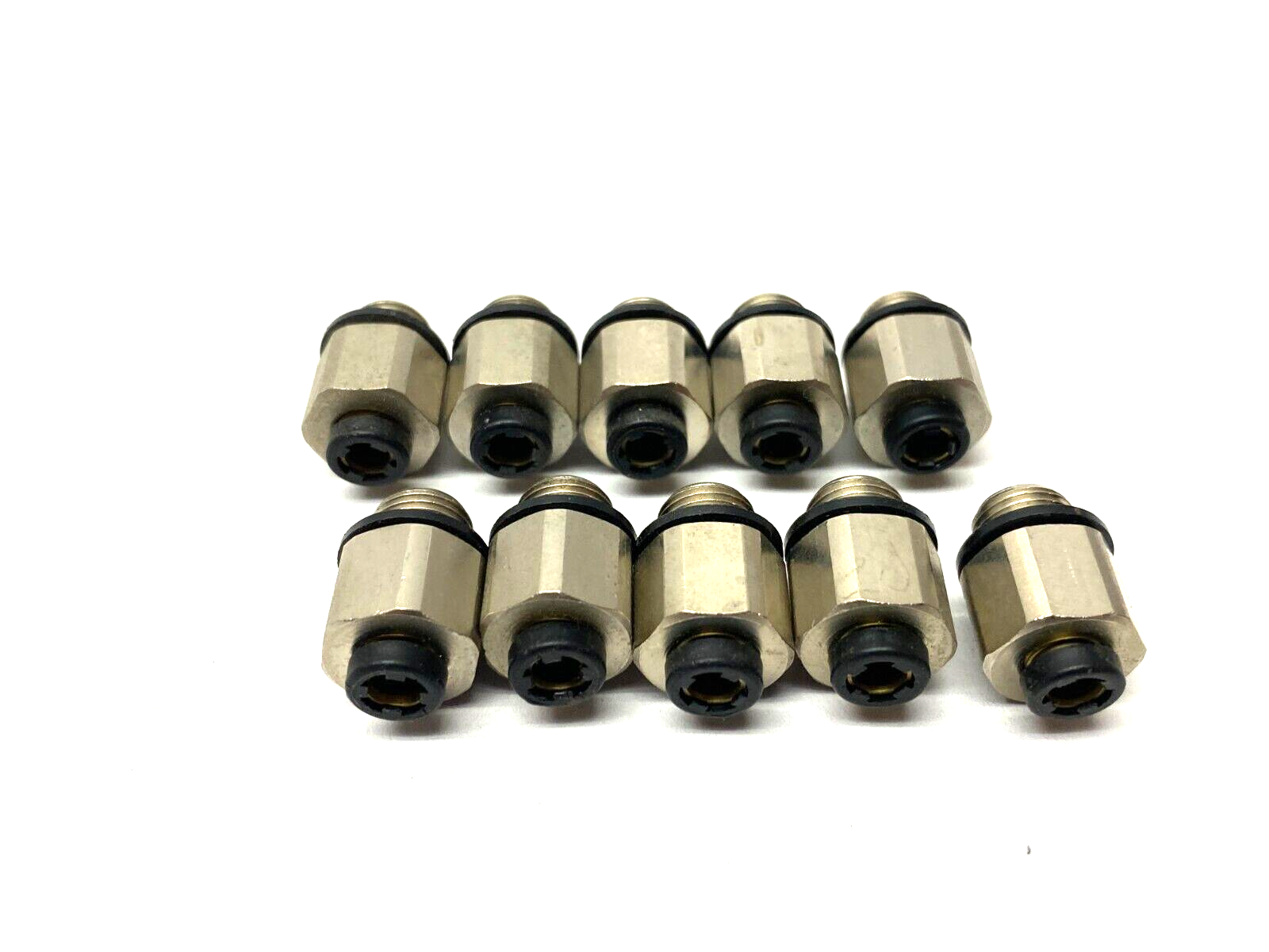 Stainless Steel Push-to-Connect Tube Fitting 4mm OD Tube to 1/8" MNPT LOT OF 10 - Maverick Industrial Sales