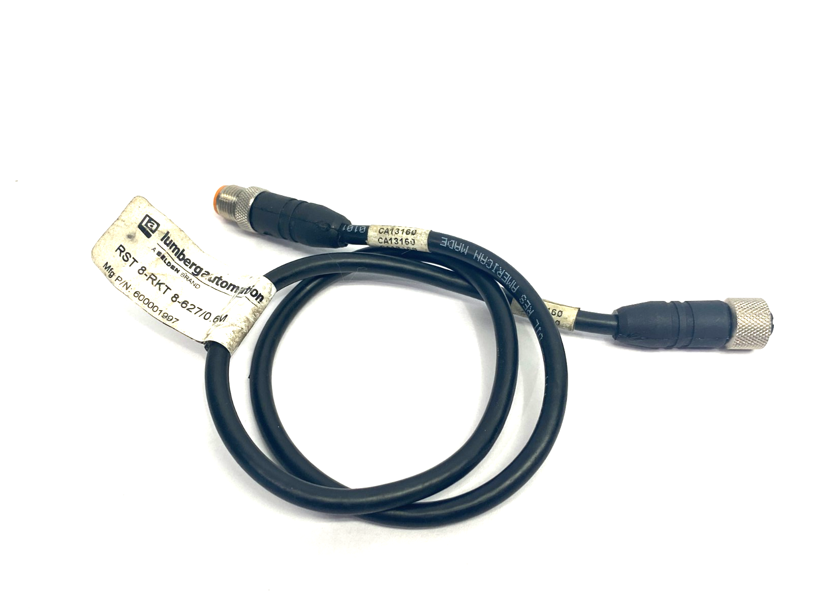 Lumberg RST 8-RKT 8-627/0.6M Double Ended 8-Pin Cordset M to F 600001997 - Maverick Industrial Sales