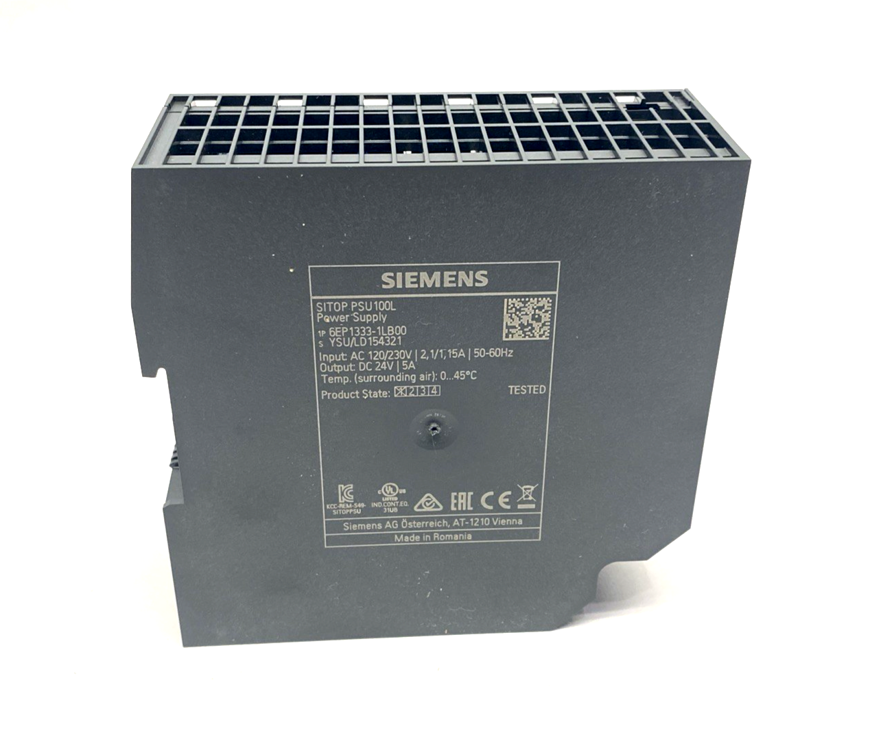 Siemens 6EP1333-1LB00 Stabilized Power Supply Unit 120/230VAC 24VDC 5A - Maverick Industrial Sales