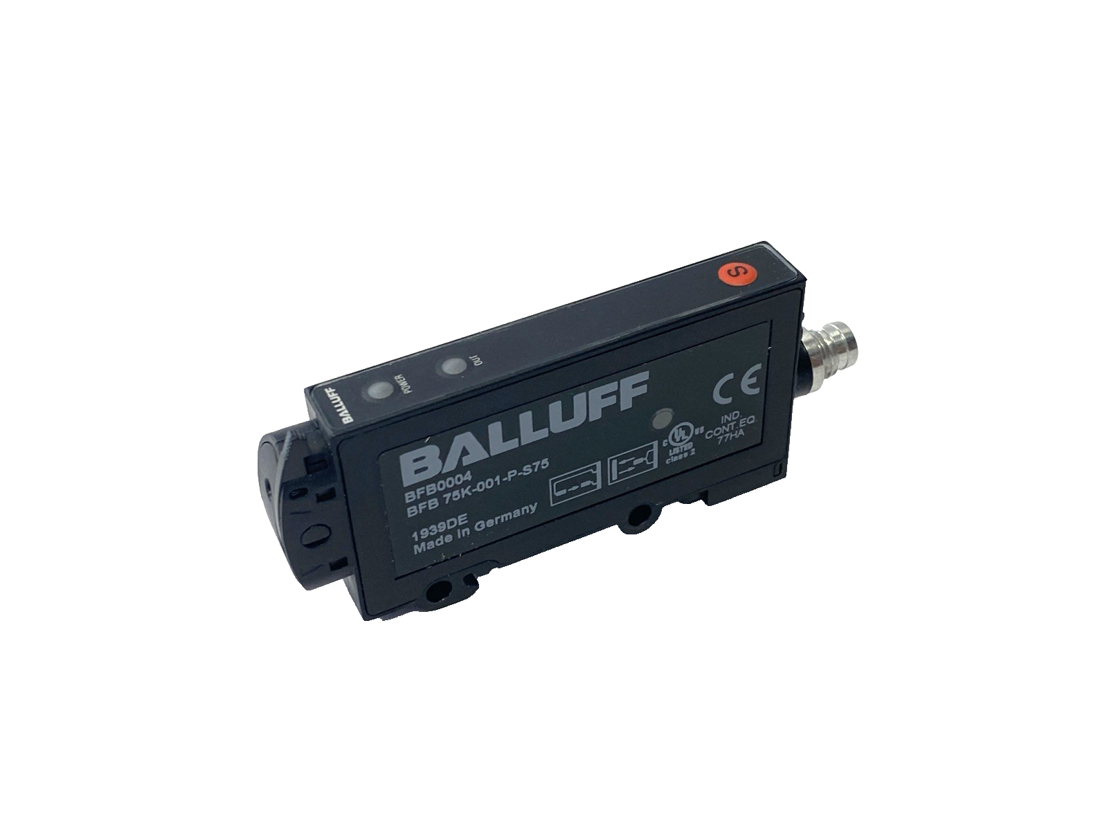 Balluff BFB0004 Fiber Optic Photoelectric Sensor Base Unit BFB 75K-001-P-S75 - Maverick Industrial Sales