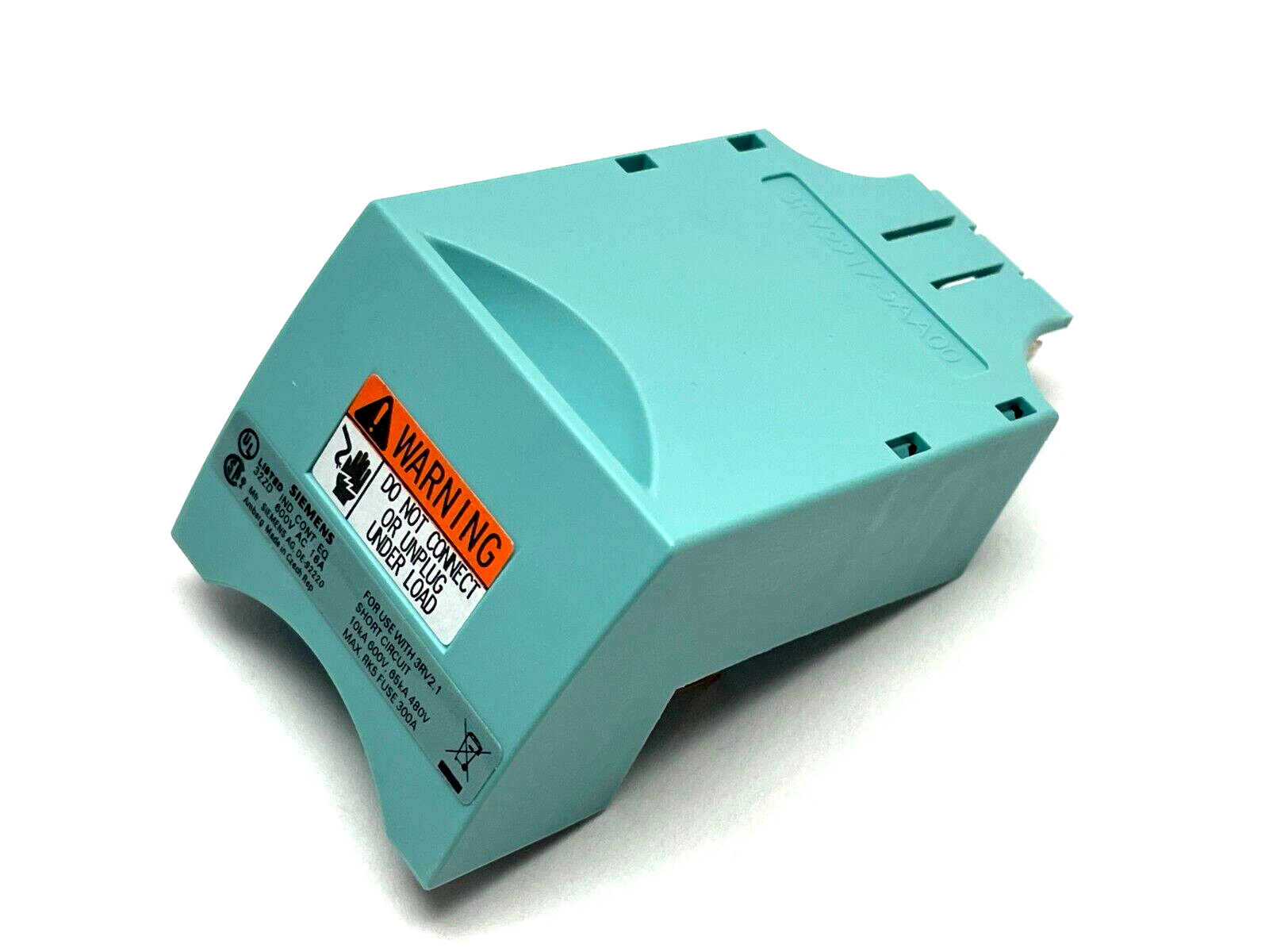 Siemens 3RV2917-5AA00 Cable Connector Size S00 Spring-Type Terminal - Maverick Industrial Sales