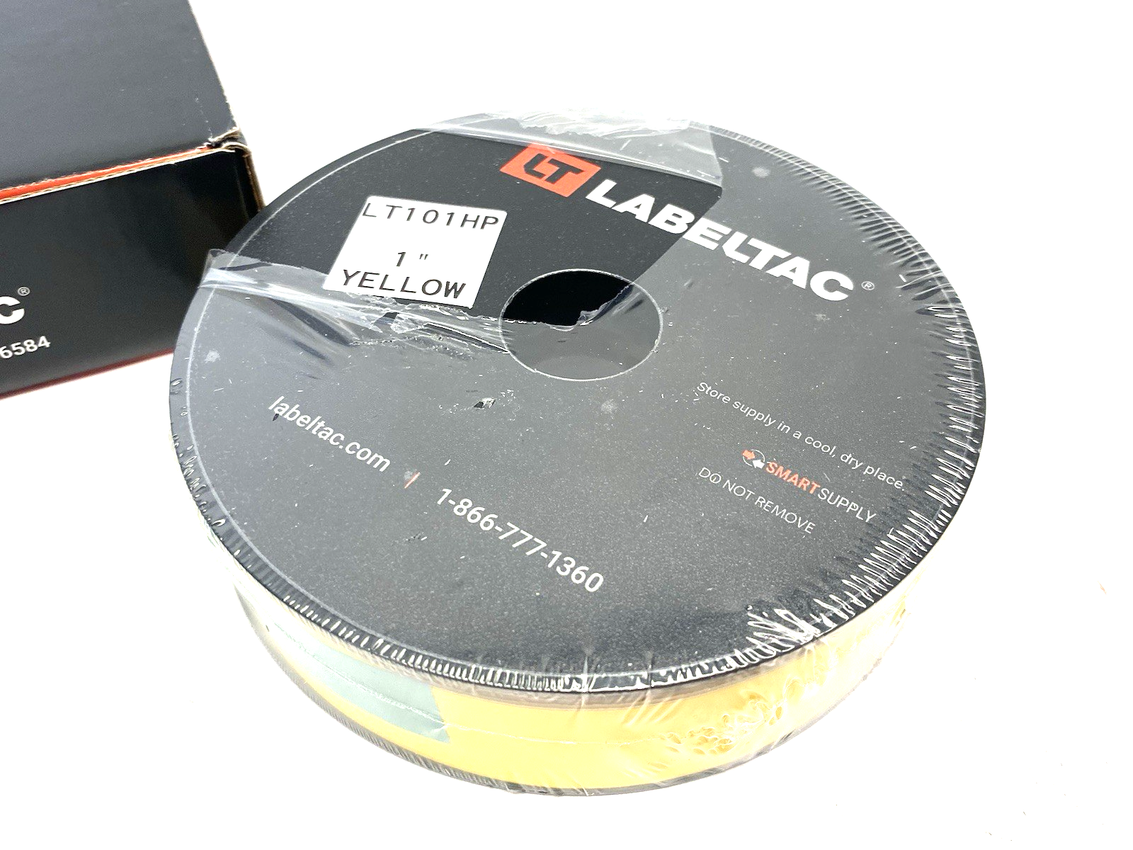 LT101HP | LabelTac Pro Model High Perf. 10 Year Vinyl Label 1" x 150' /Roll Yellow - New – Open box - Maverick Industrial Sales