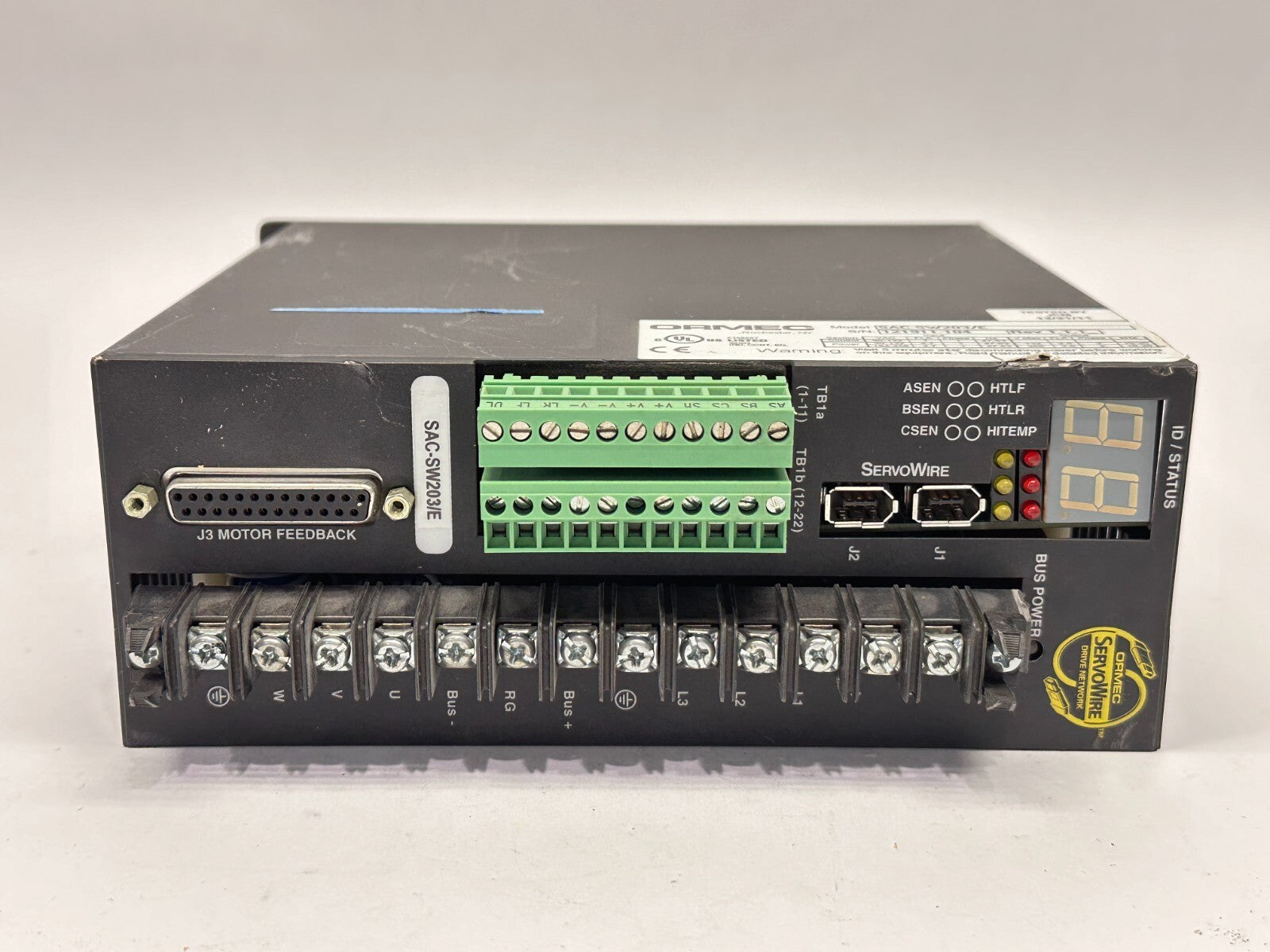 Ormec SAC-SW203/E REV 1.1.1 Servowire Servo Motor Drive Controller Encoder - Maverick Industrial Sales
