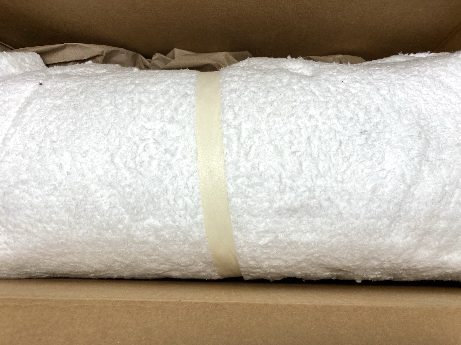 N/A | Ceramic Fiber Insulation Sheet for Furnaces 1/4" Thick x 24" Wide x 20' Long - New – Open box - Maverick Industrial Sales