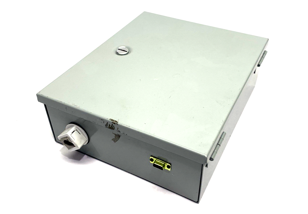 A12N104 | Hoffman Small Hinge-Cover Enclosure Type 1, 12" x 10" x 4", Gray Steel - Used - Maverick Industrial Sales