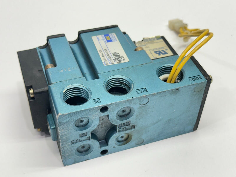 MAC Valves 6311D-311-PM-611DA Pneumatic Solenoid Valve w/ 1/2" NPTF Sub-Base - Maverick Industrial Sales