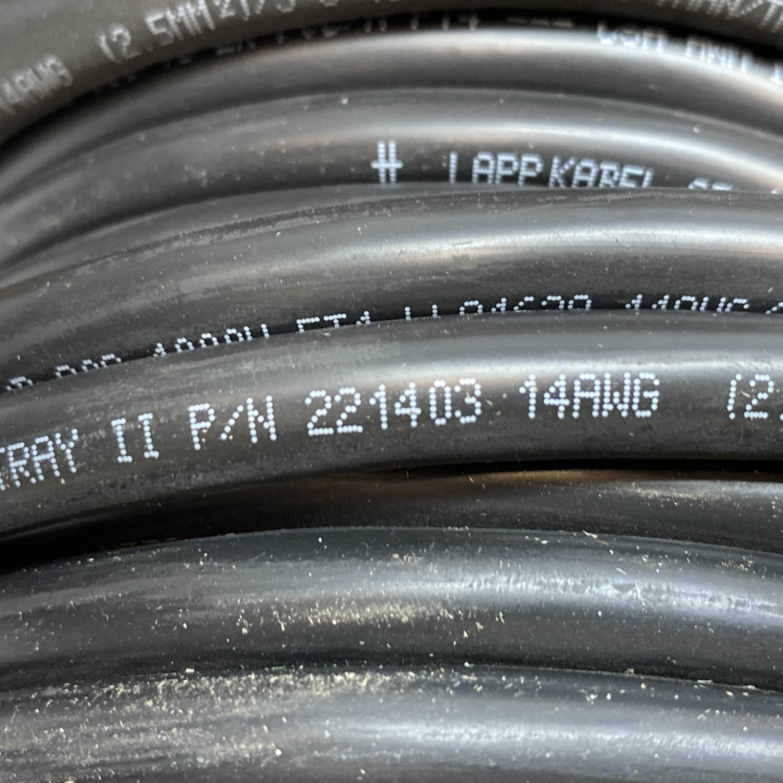 LAPP 221403 Cable OLFLEX TRAY II 3G2.5 14/3C 42-FT 3C 14 AWG Black - Maverick Industrial Sales
