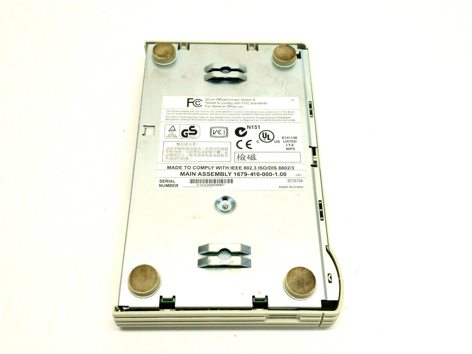 3Com 1679-410-000-1.00 OfficeConnect Switch 8 3C16794 - Maverick Industrial Sales