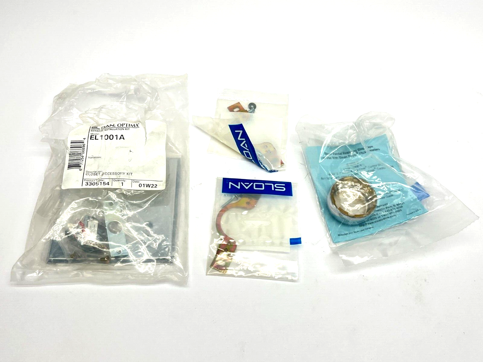 Sloan 3452673 Model 186-1 ESS Incomplete Part Set - Maverick Industrial Sales