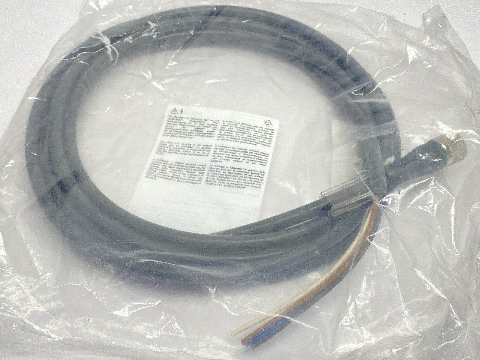 7000-P7221-P070300 | Murr Elektronik Female M12 Power Connector With Cable 3m - New - Maverick Industrial Sales