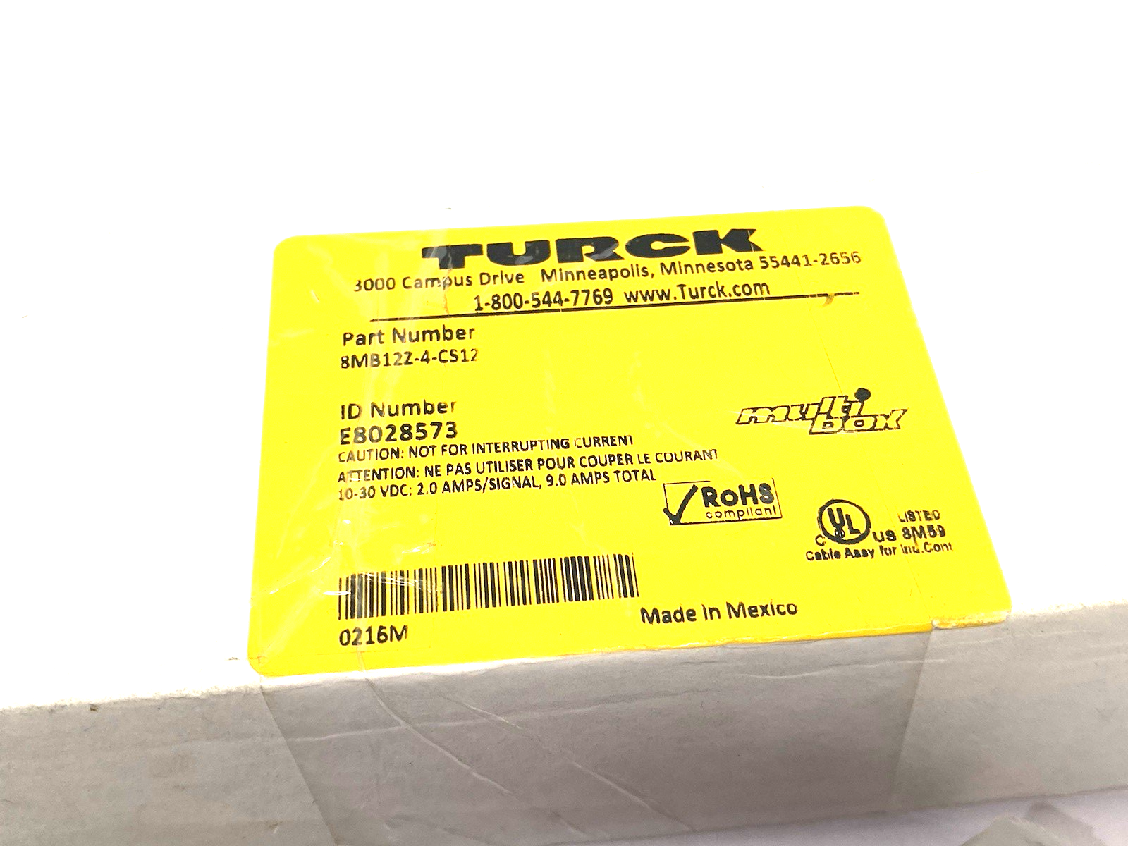 8MB12Z-4-CS12 | Turck multibox Junction Box, 8-Port M12, M23 Homerun, E8028573 - New Other - Maverick Industrial Sales
