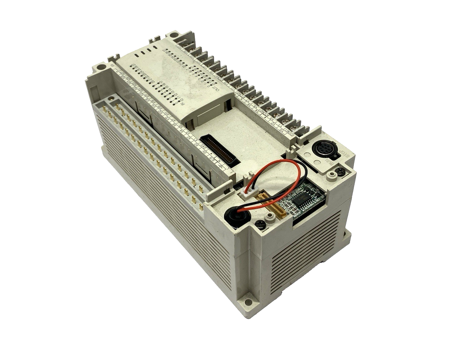 FX2N-48MR-ES/UL | Mitsubishi MELSEC Digital Input Output Module MISSING COVERS - Used - Maverick Industrial Sales
