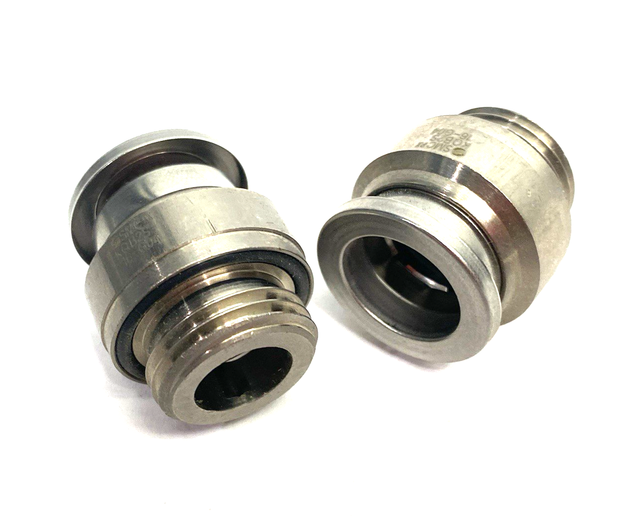 KQB2S16-G04 | SMC Metal Male Internal Hex Fitting, Straight, 16mm OD Tube LOT OF 2 - New – Open box - Maverick Industrial Sales