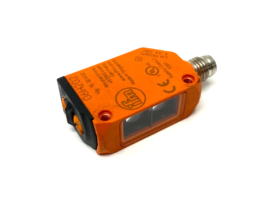 Ifm O6H202 Diffuse Reflection Sensor w/ Background Suppression O6H-FPKG/AS/3P - Maverick Industrial Sales