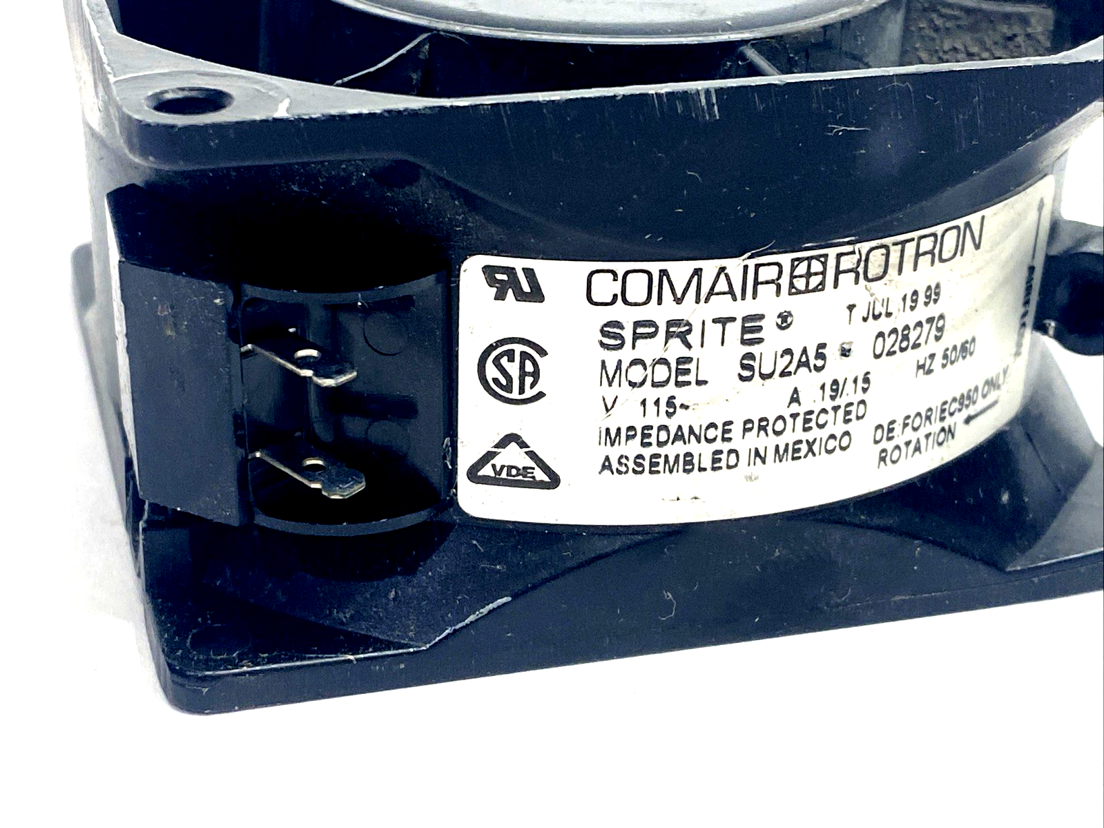 Comair Rotron SU2A5 SPRITE AC Fan 115VAC 0.19A/0.15A - Maverick Industrial Sales