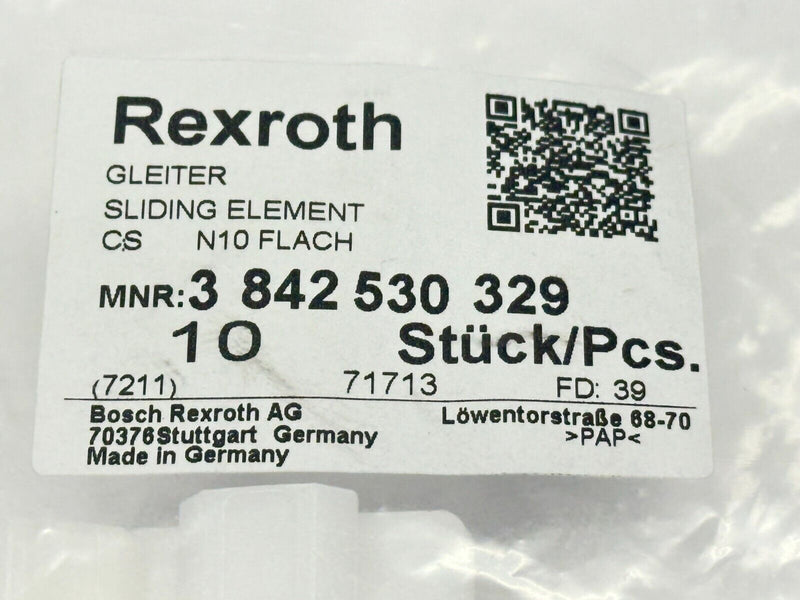 Bosch Rexroth 3842530329 Sliding Element CS N10 FLACH PKG OF 10 - Maverick Industrial Sales