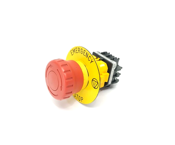 IDEC XW1E-BV404MFR 22mm Emergency Stop Pushbutton, Twist Or Pull Release - Maverick Industrial Sales