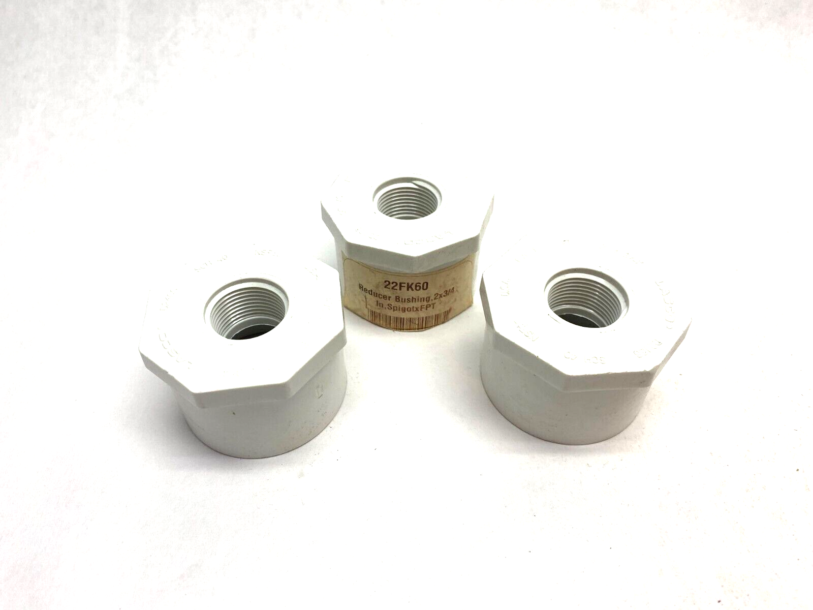 Lasco 22FK60 Reducer Bushing 2 x 3/4" Spigot x FNPT 438248 LOT OF 3 - Maverick Industrial Sales