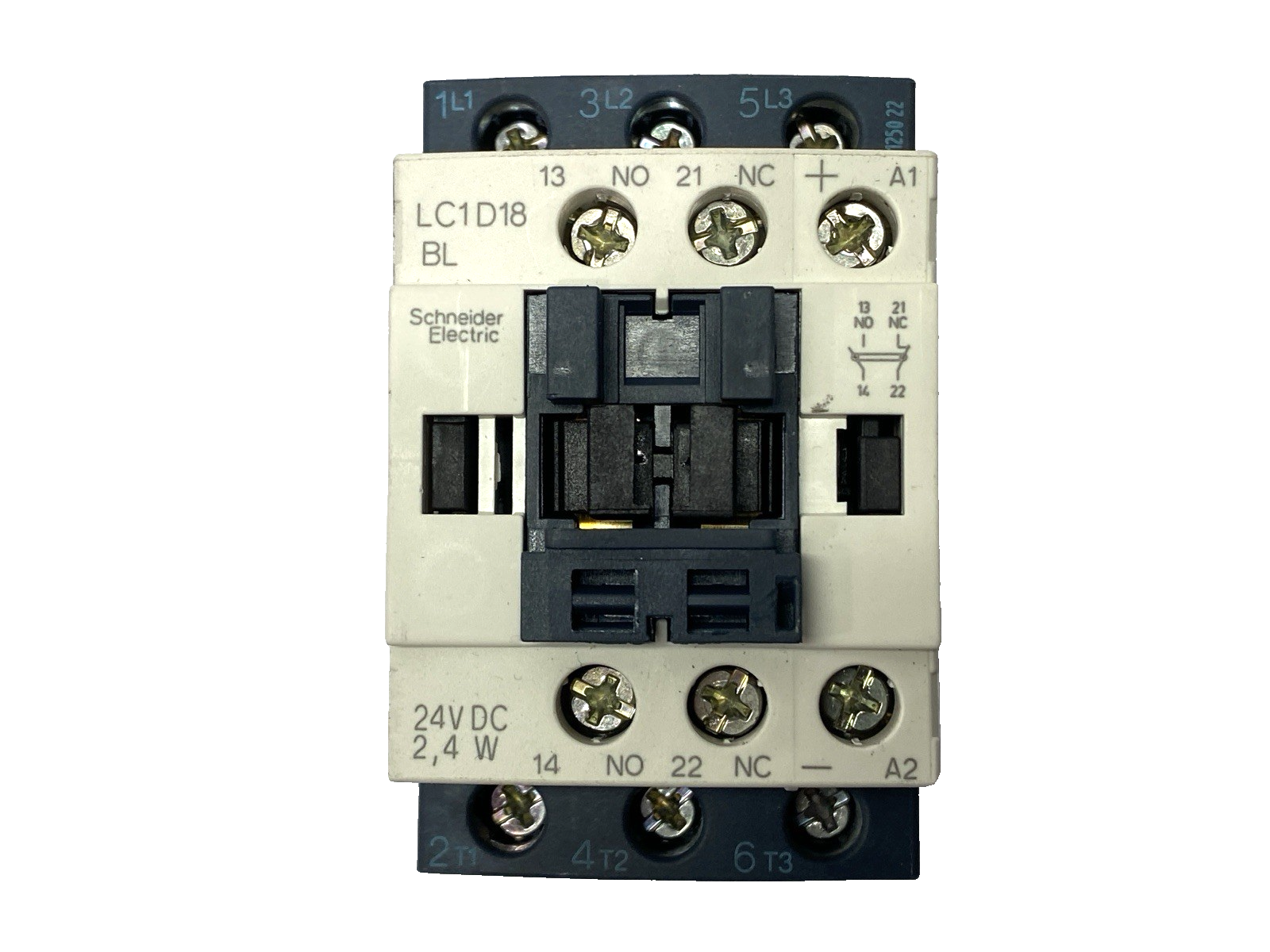 Schneider Electric LC1D18BL IEC Contactor 3P 18A 480VAC 24VDC Coil - Maverick Industrial Sales