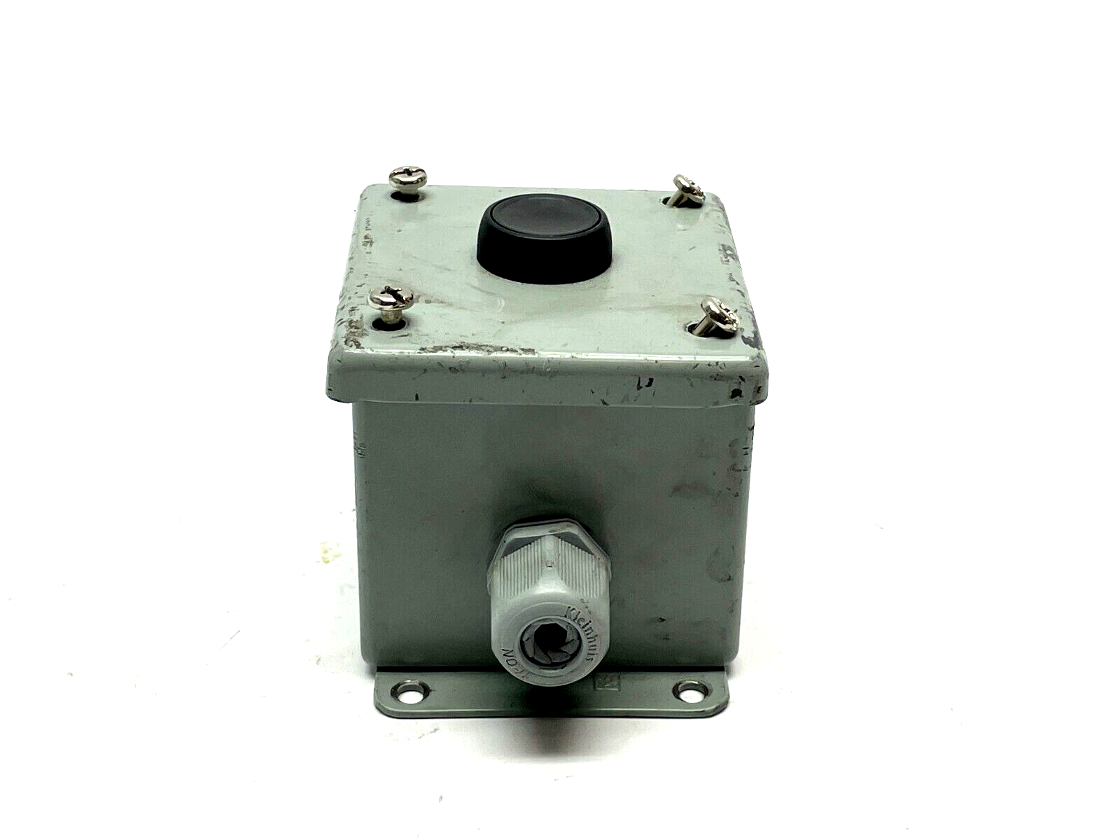 Hoffman E1PB Pushbutton Enclosure w/ Allen Bradley 800F-X10 Module - Maverick Industrial Sales