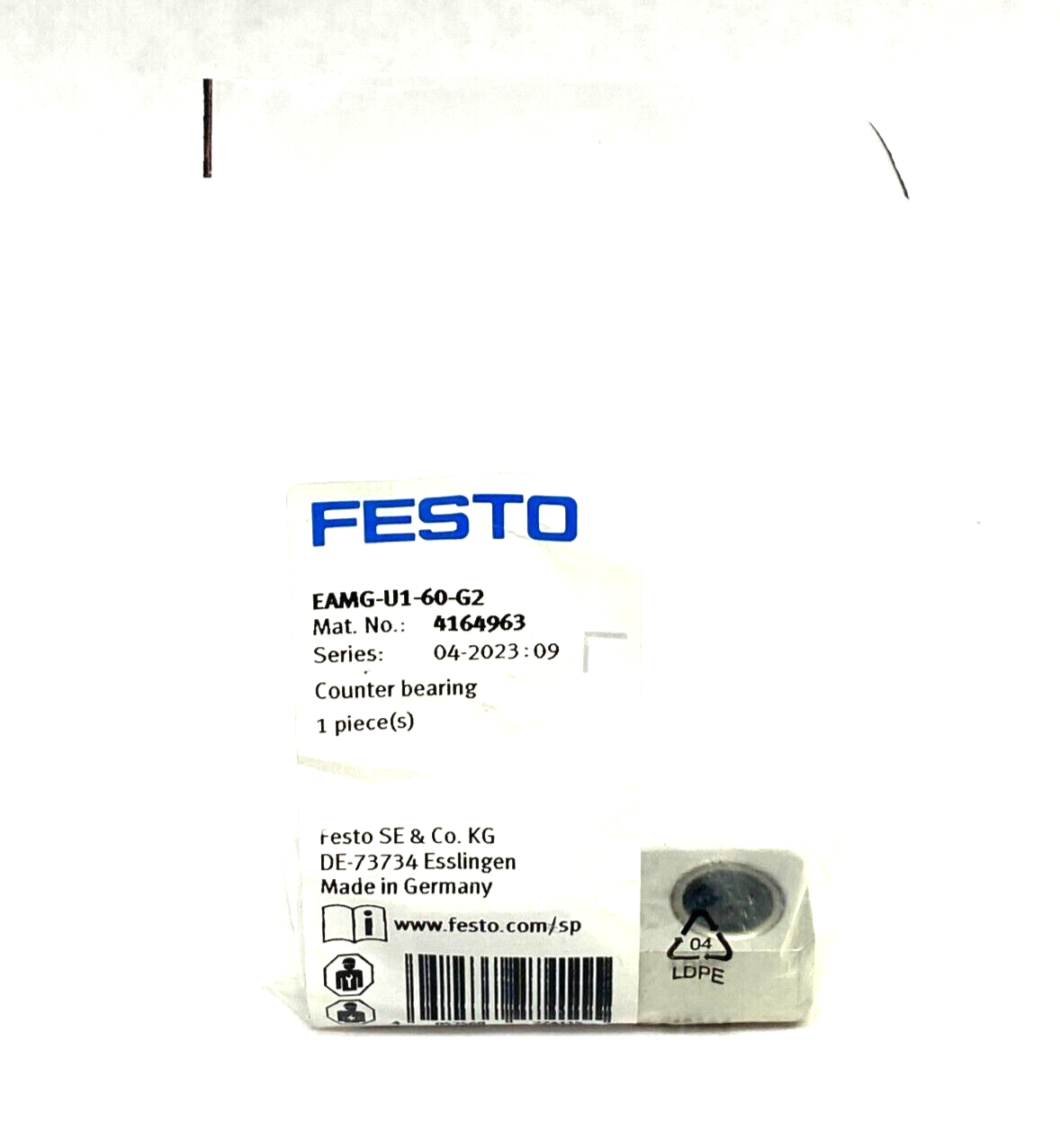 Festo EAMG-U1-60-G2 Counter Bearing 4164963 - Maverick Industrial Sales