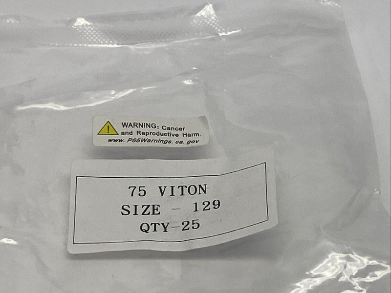 9464K94 Viton Fluoroelastomer O-Ring 3/32 Fractional Width Dash 129 LOT OF 18 - Maverick Industrial Sales