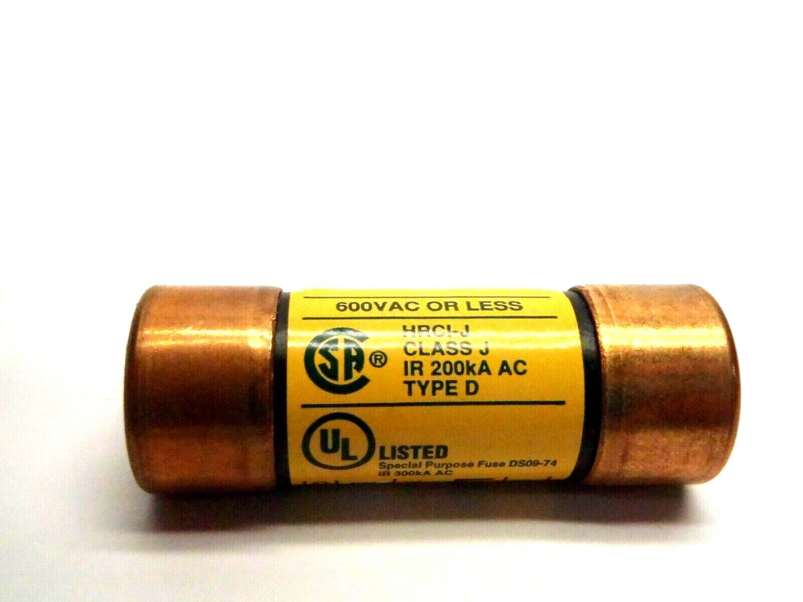 Cooper Bussmann LPJ-1-8/10SP 1.8 Amp Low Peak Dual Element Time Delay Fuse - Used - Maverick Industrial Sales