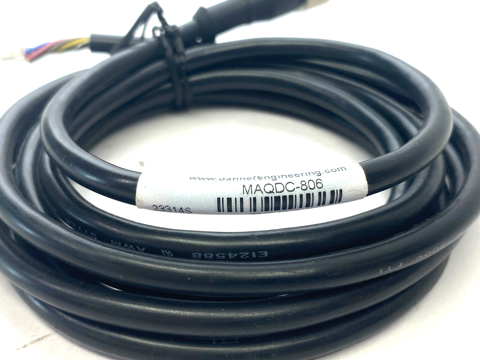 Banner Engineering MAQDC-806 Single Ended Cordset M12 8-Pin 72508 - Maverick Industrial Sales