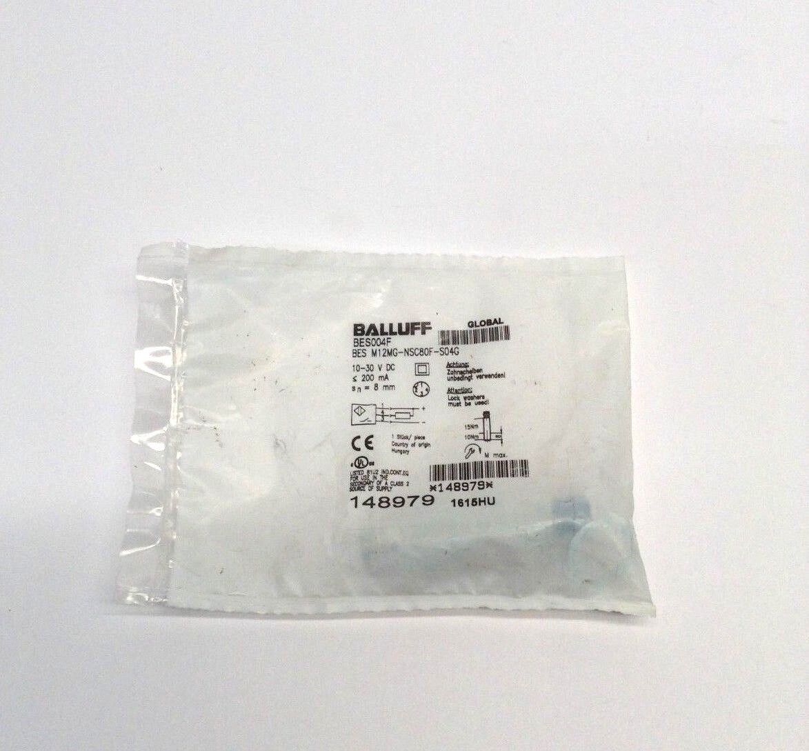 Balluff BES004F BES M12MG-NSC80F-S04G Proximity Sensor - Maverick Industrial Sales