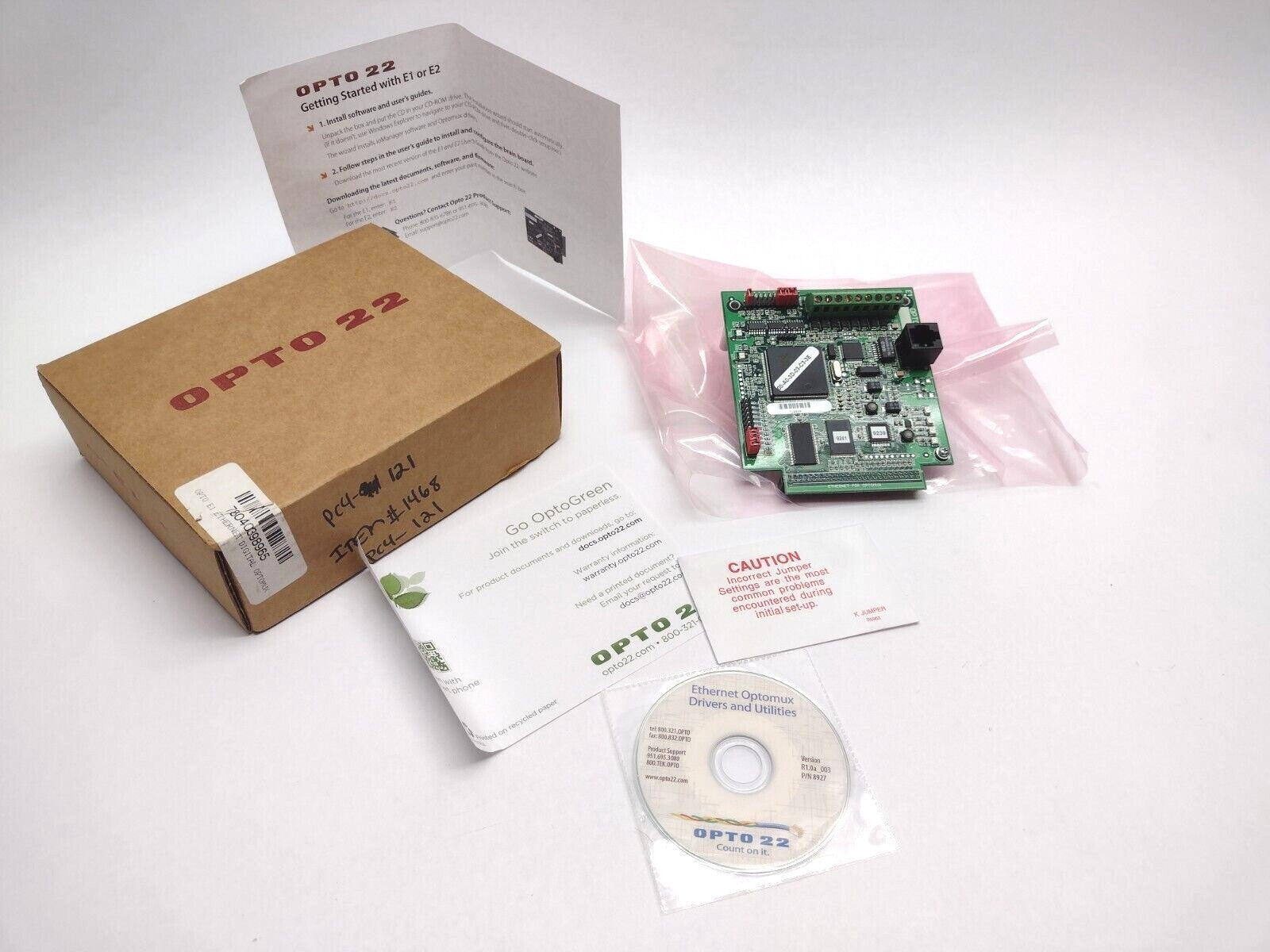 Optomux E1 | OPTO-22 E1 Ethernet Digital Optomux Controller 78040398965