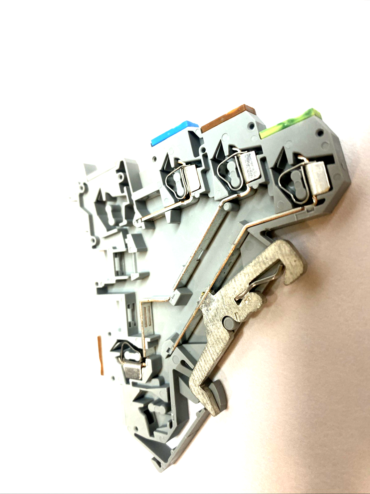 | WAGO 280-572 3‑Conductor Actuator Supply Terminal Block DIN‑Rail Gray LOT OF 5 - Used - Maverick Industrial Sales