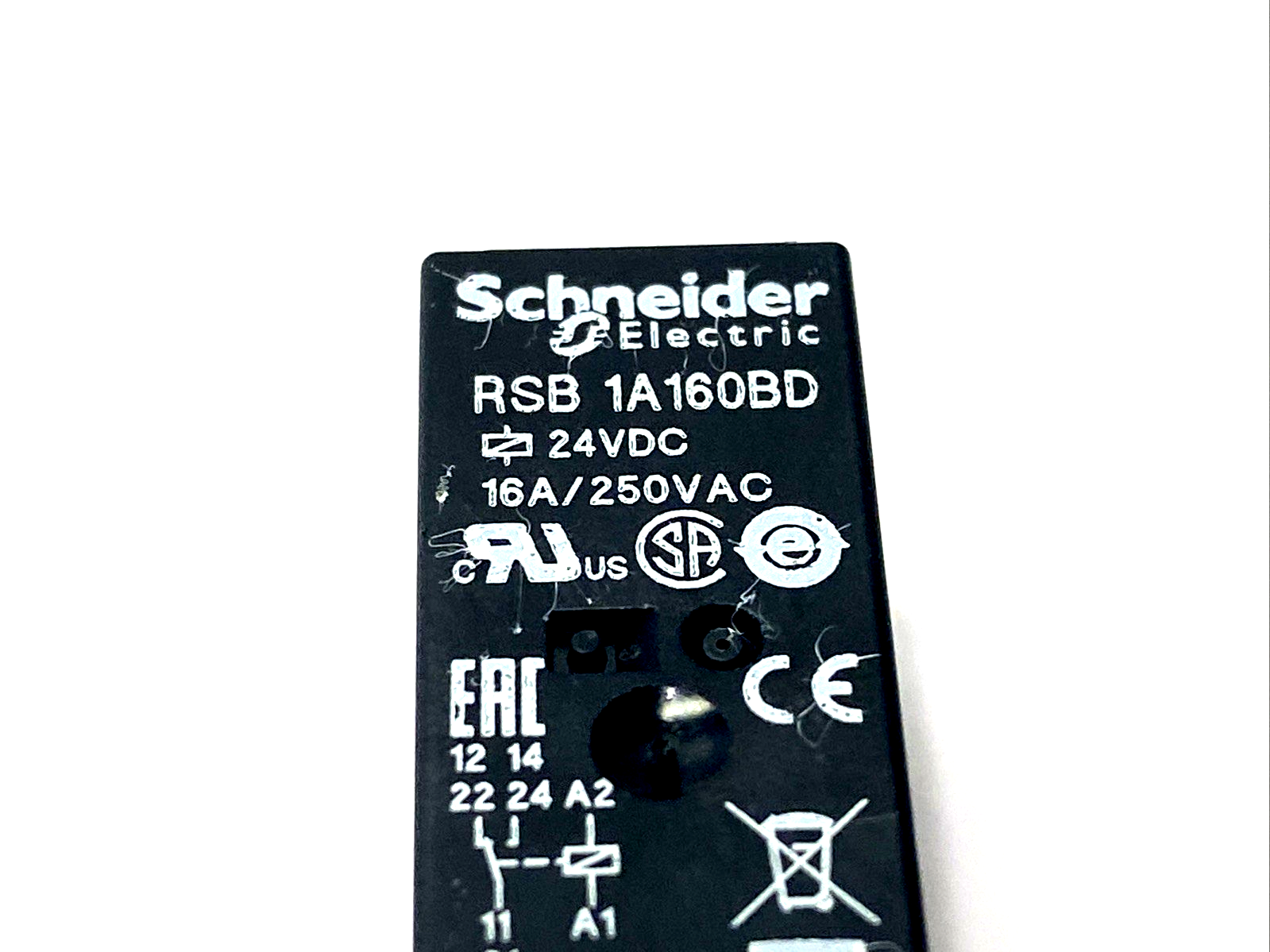 Schneider Electric RSB1A160BD Plug-In Relay 16A, 1CO, 24VDC 250VAC - Maverick Industrial Sales