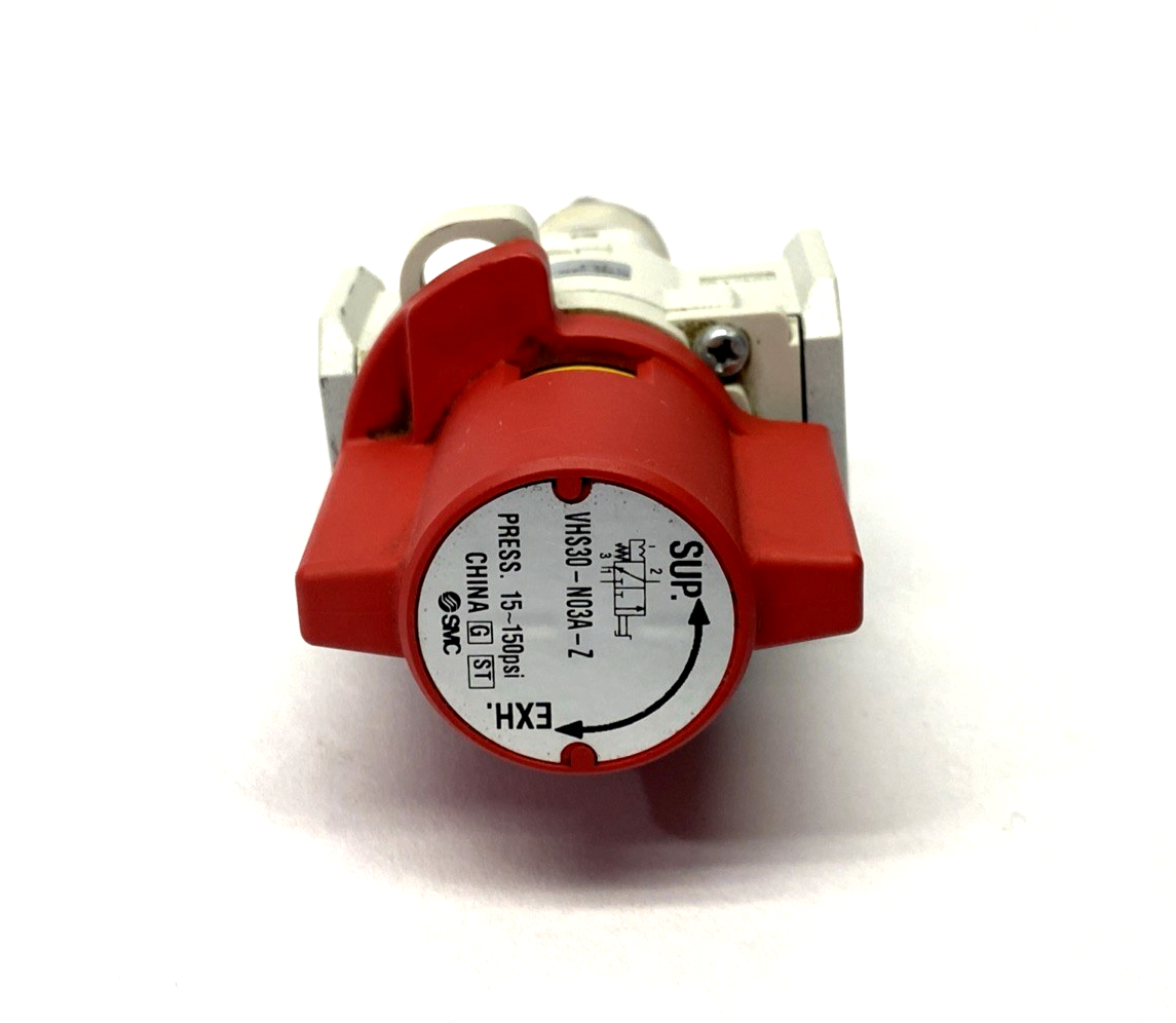 VHS30-N03A-Z | SMC 3-port Manual Pneumatic Relief Valve 3/8" NPT - Used - Maverick Industrial Sales