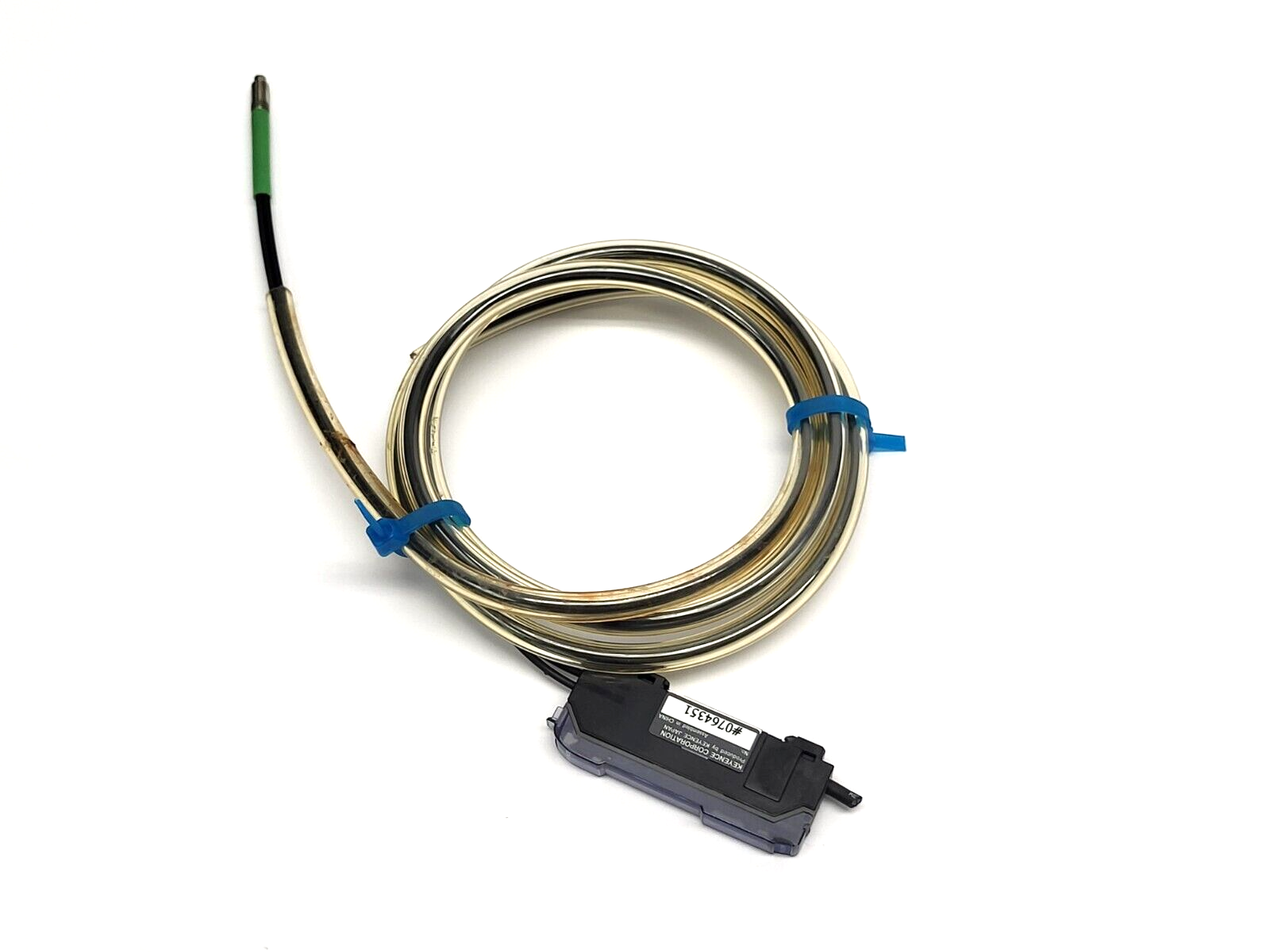 FS-V21RP, FU-67V | Keyence FS-V21RP Fiber Amplifier Main Unit w/ FU-67V Reflective Fiber Unit - Used - Maverick Industrial Sales