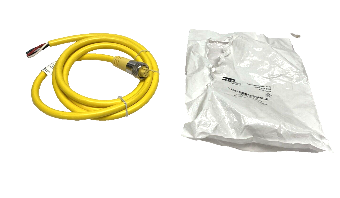 Automation Direct ZP-S1-4FP-2M ZIPport Connection Cordset 7/8" 4-Pin Female 2m - New – Open box - Maverick Industrial Sales