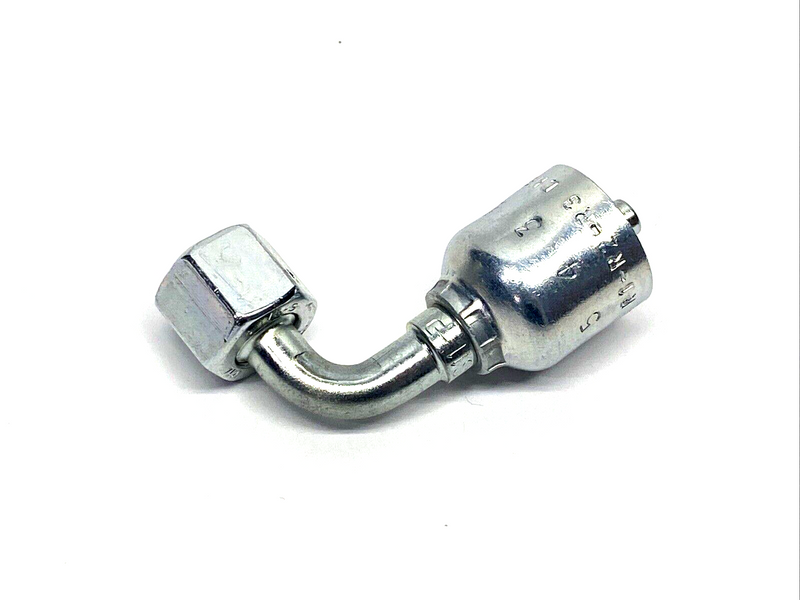 Parker 1C543-8-4 Steel 1/4" Hose I.D. 90° Elbow Hose Fitting 8mm Thread - Maverick Industrial Sales