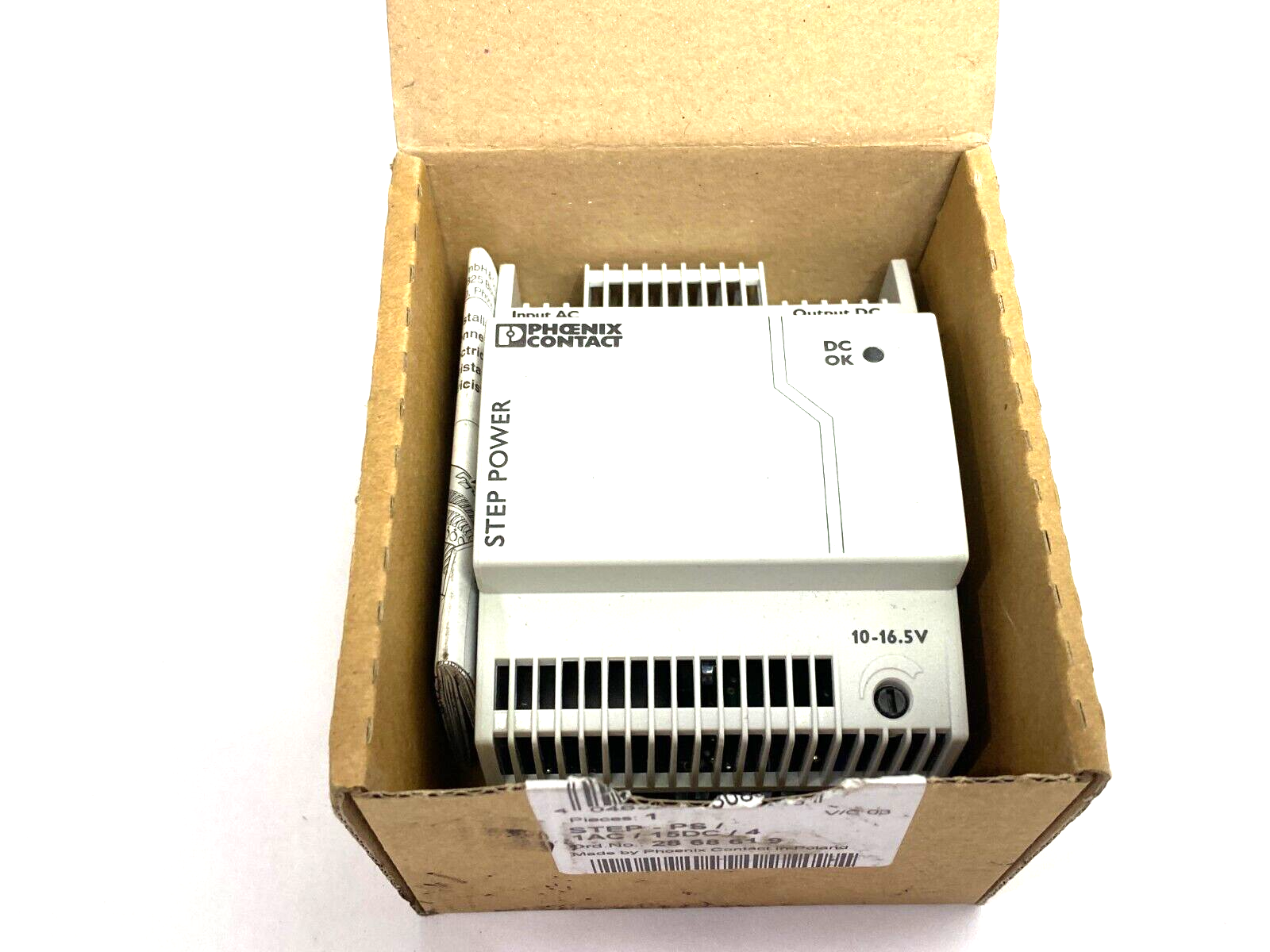 Phoenix Contact STEP-PS/1AC/15DC/4 Power Supply Unit 26868619 - Maverick Industrial Sales