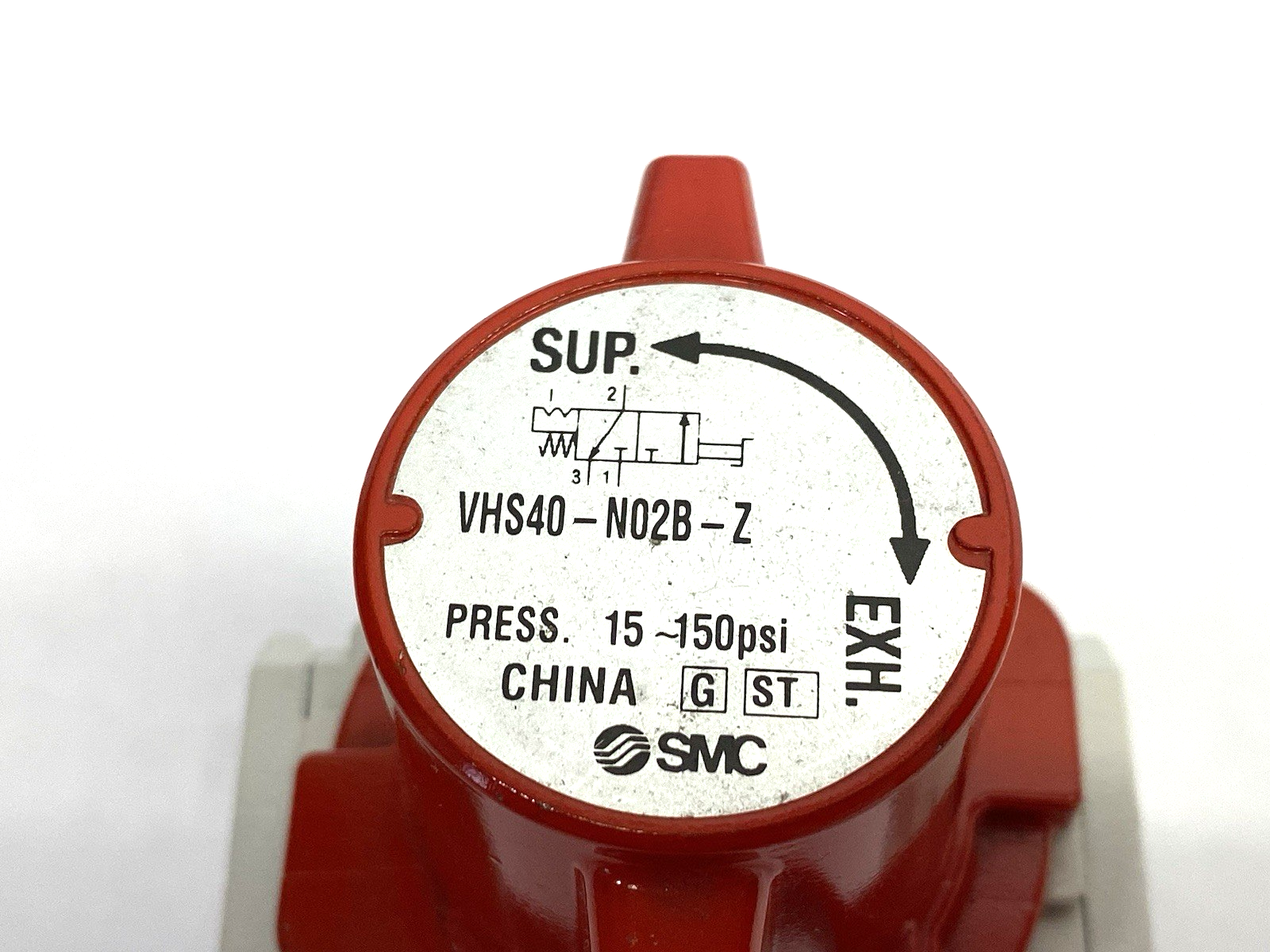 VHS40-N02B-Z | SMC Single-Action Lockout/Relief Valve, 3-Port, 15~150psi, Hand Op. - Used - Maverick Industrial Sales