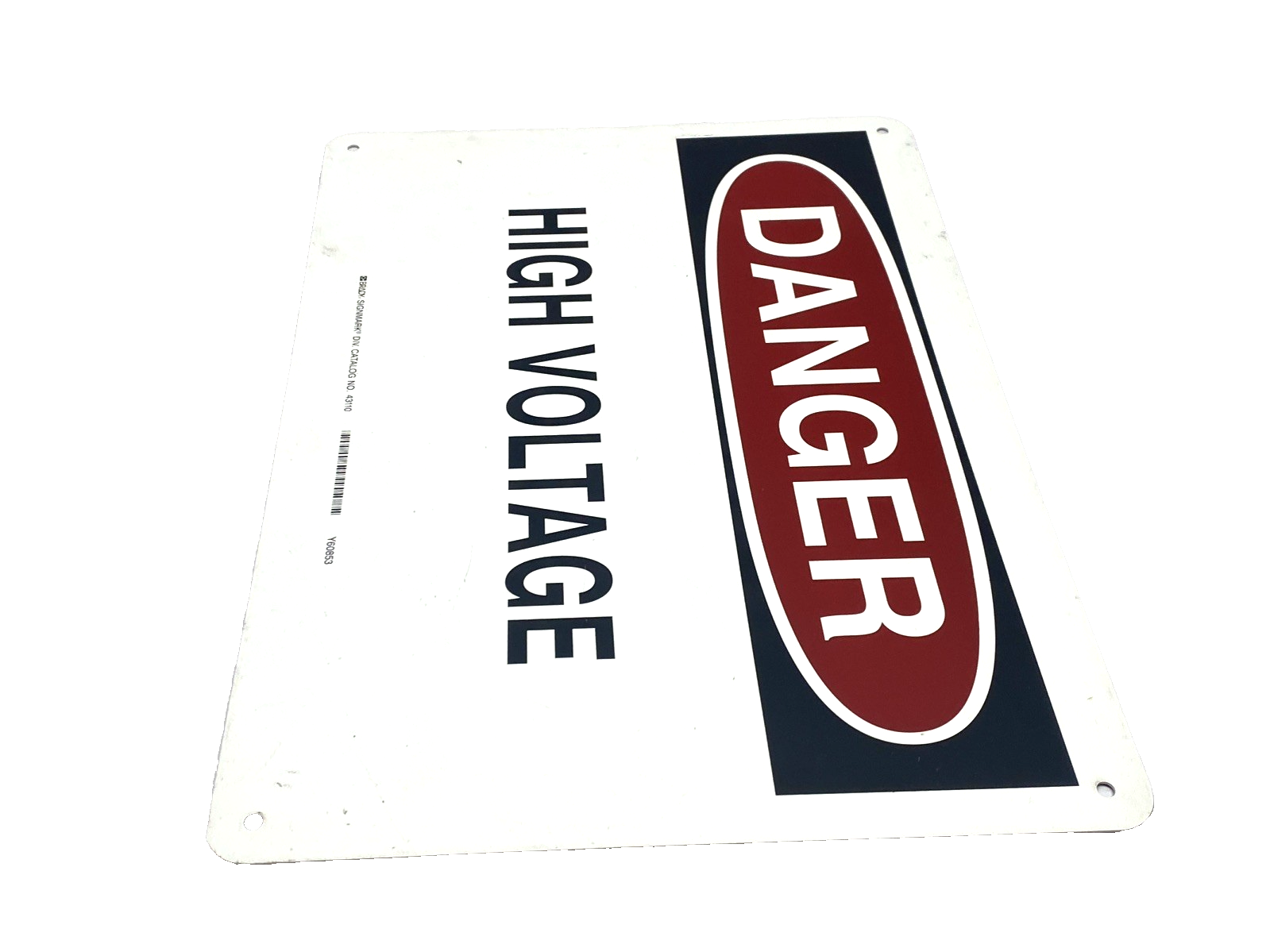 Brady 43110 Danger High Voltage Sign 10"x14" Aluminum - Maverick Industrial Sales