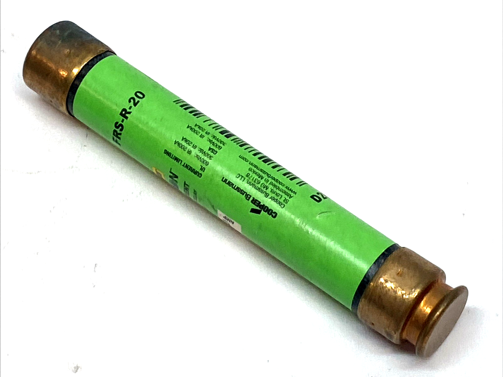 Bussmann FRS-R-20 600V/300VDC Class RK5 Dual-Element Time-Delay Fuse - Maverick Industrial Sales