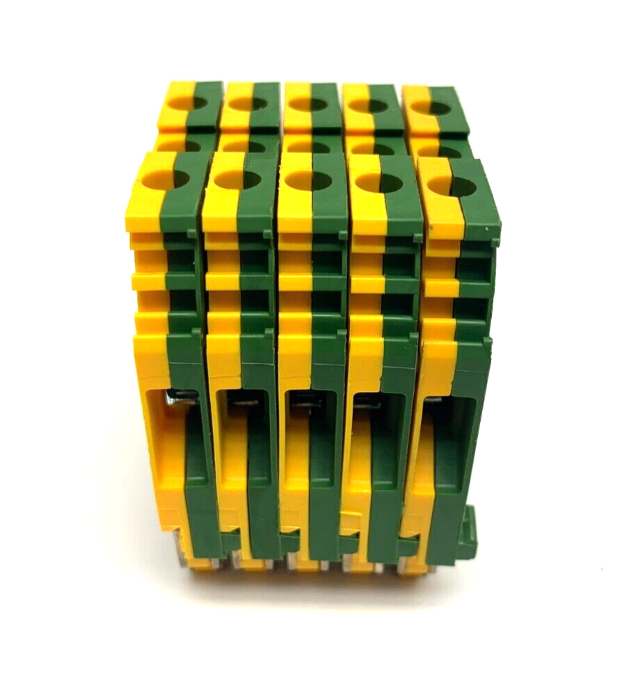 ABB TE Connectivity 1SNA165113R1600 Ground Terminal Block M4 Entrelec LOT OF 5 - Maverick Industrial Sales