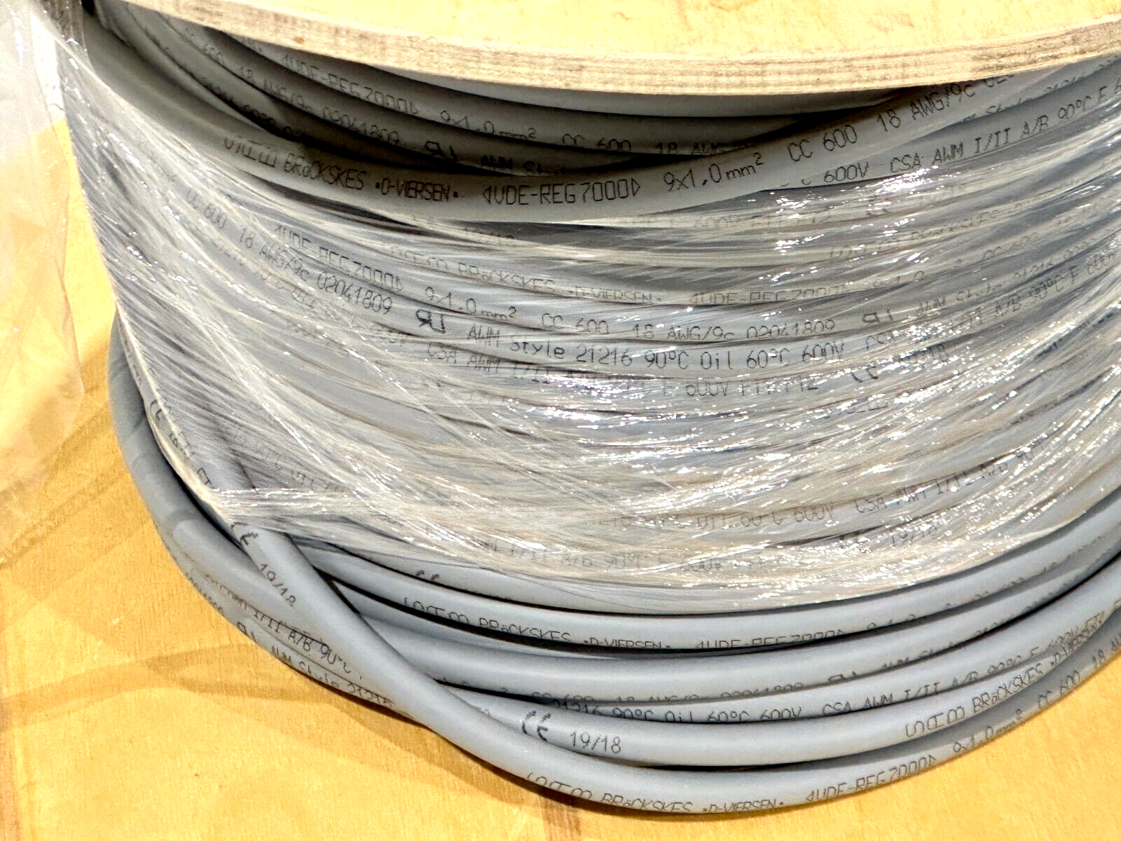 SAB 2041809 Control Cable 18 AWG 30/32 Gray 600V 57LB REMAINING - Maverick Industrial Sales