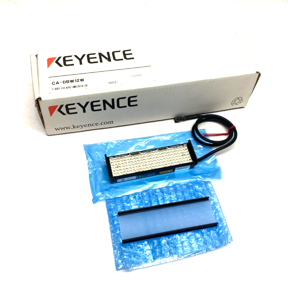 CA-DBW12W | Keyence White Bar Light 120mm w/ Diffusion Plate - New – Open Box - Maverick Industrial Sales